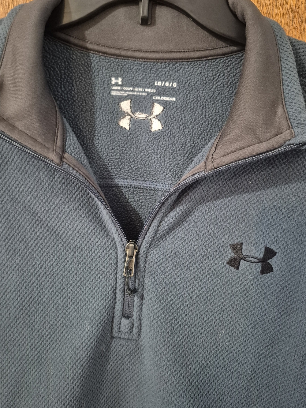 Under Armour Men’s Blue Half-Zip Fleece Pullover Jacket
